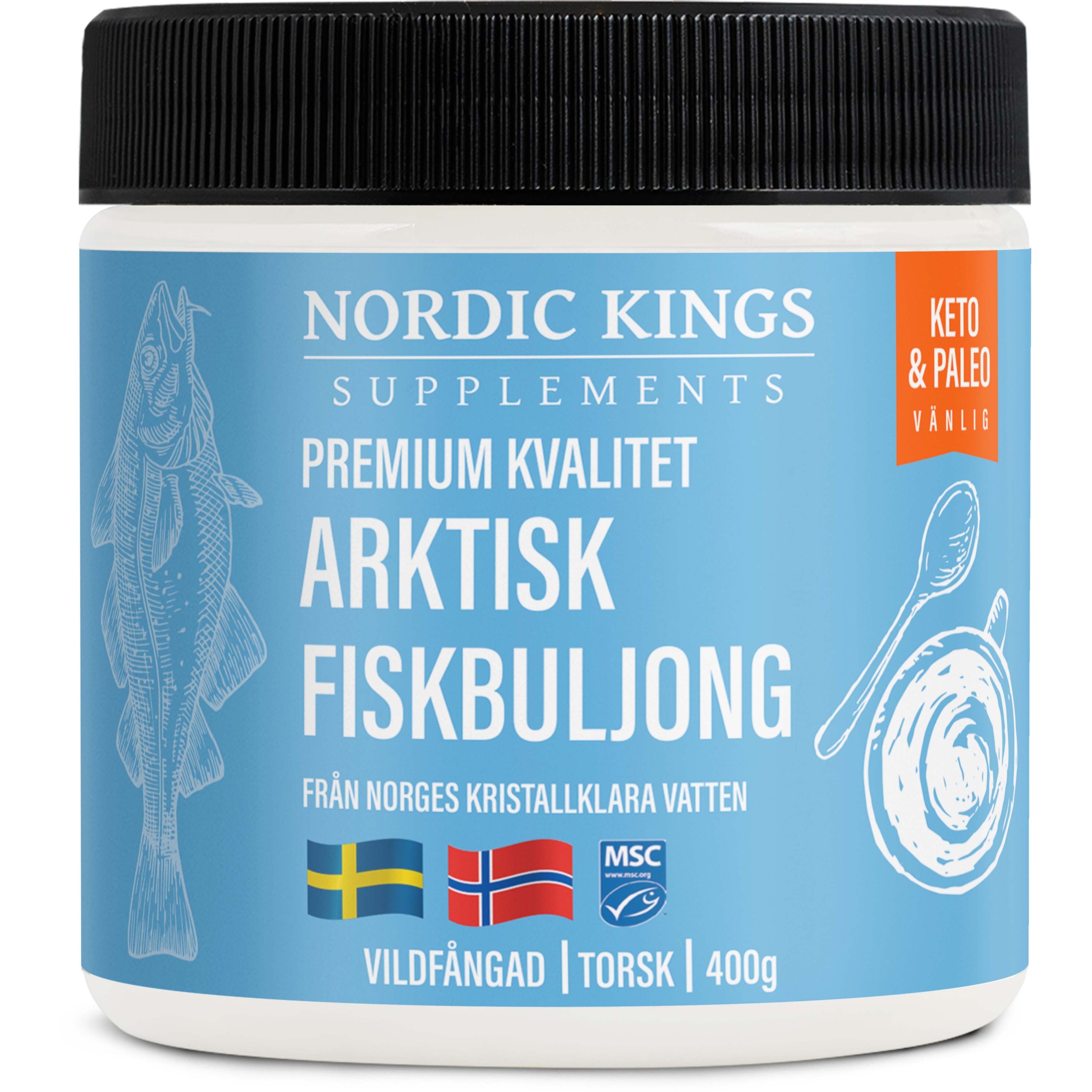 Nordic Kings Arktisk Fiskbuljong Premium MSC 400 g