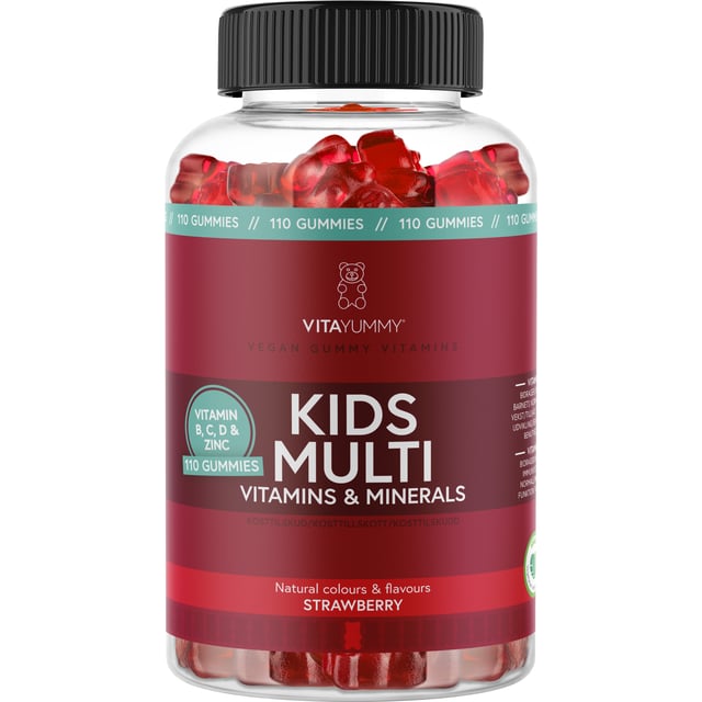 VitaYummy Kids Multi Strawberry 110pcs