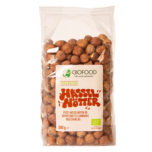 Biofood Hasselnötter 500 g