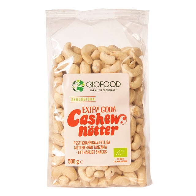 Biofood Cashewnötter Extra Goda 500 g
