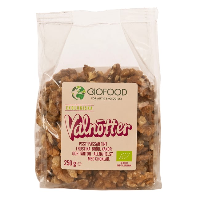Biofood Valnötter Halvor 250 g