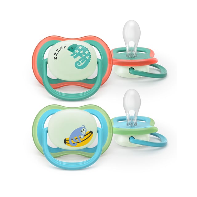 Philips Avent Pacifier ultra air natt SOOTHER AIR NIGHTTIME 6-18 mån 2-pack