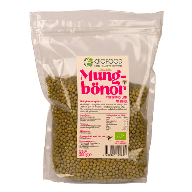 Biofood Mungbönor 500 g