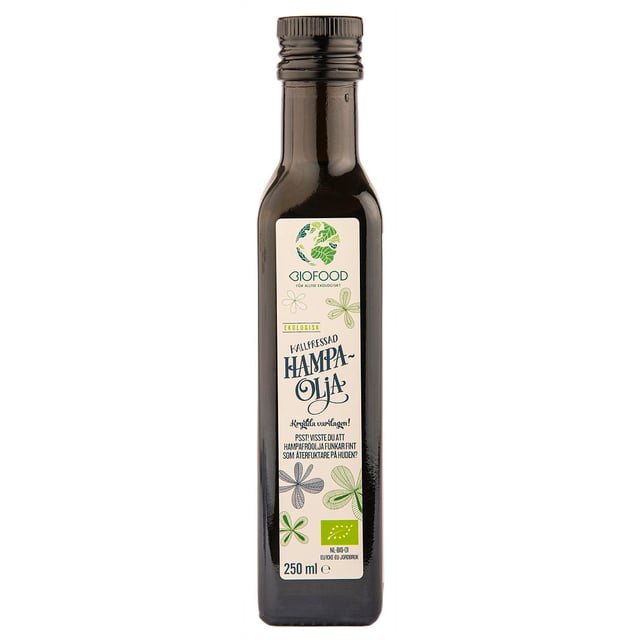 Biofood Hampafröolja Kallpressad 250 ml
