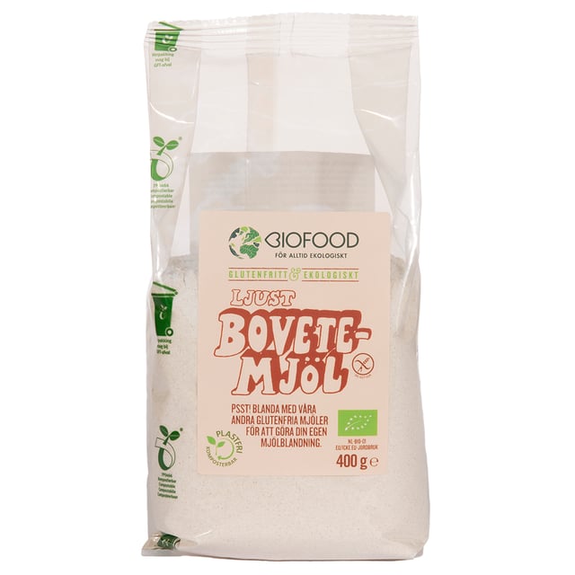 Biofood Bovetemjöl Ljust 400 g