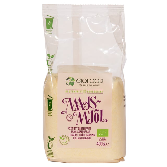 Biofood Majsmjöl 400 g
