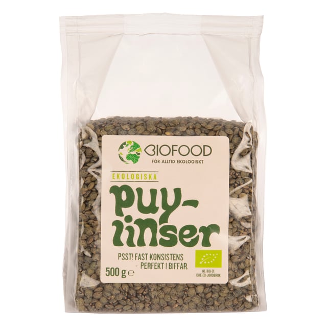 Biofood Puylinser (Linser svarta) 500 g
