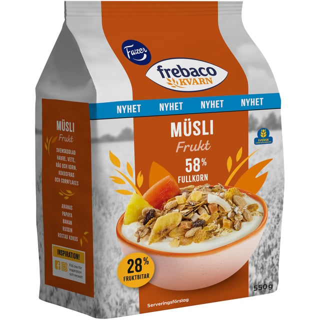 Frebaco Kvarn Musli Frukt