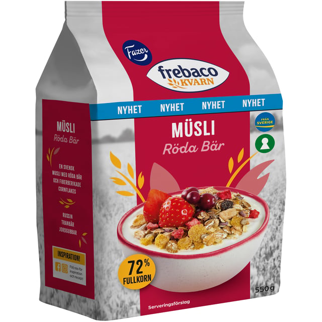Frebaco Kvarn Musli Röda Bär