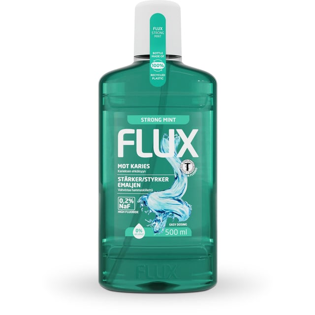 Flux Strong Mint Munskölj 500 ml
