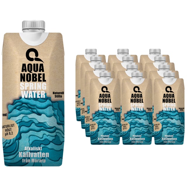 Aqua Nobel Alkaliskt Källvatten 12-pack