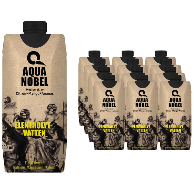 Aqua Nobel Elektrolytvatten Citron, Mango, Ananas 12-pack