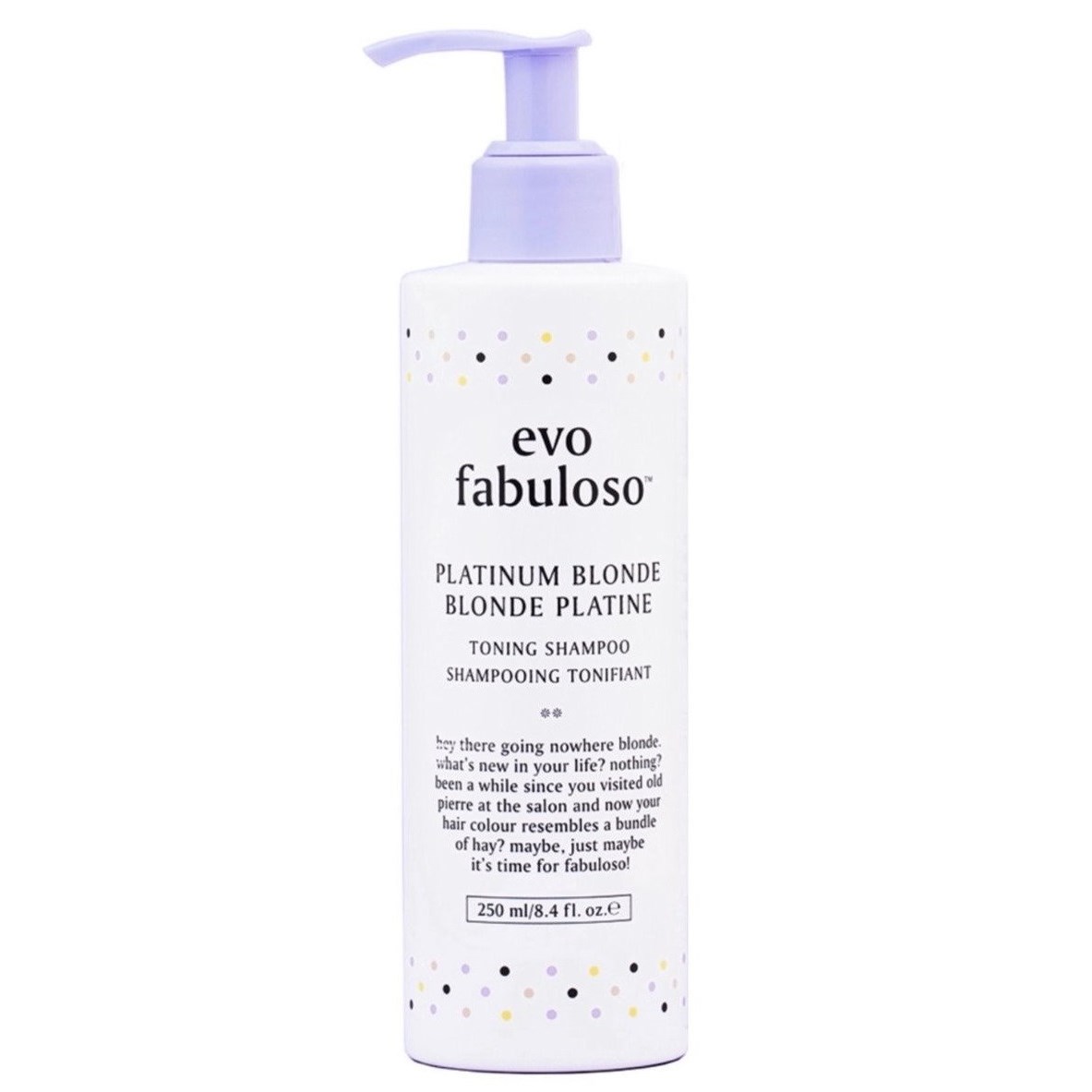 Evo Fabuloso Platinum Blonde Shampoo 250 ml