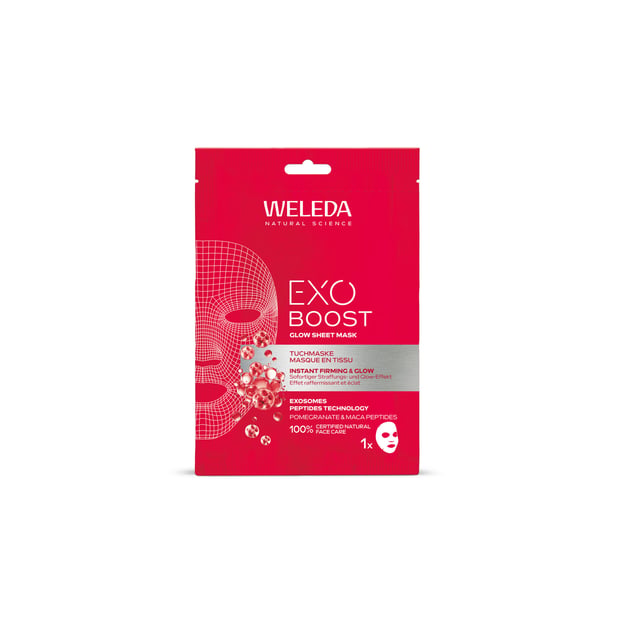Weleda Exo Boost Glow Sheet Mask Pomegranate 20 ml