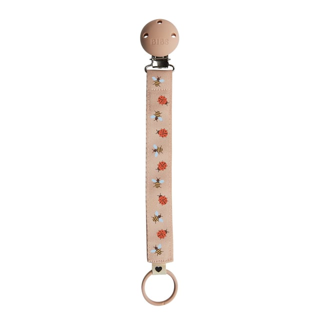 BIBS Studio Ribbon Pacifier Clip Ladybug Bumblebee Caterpillar Mi