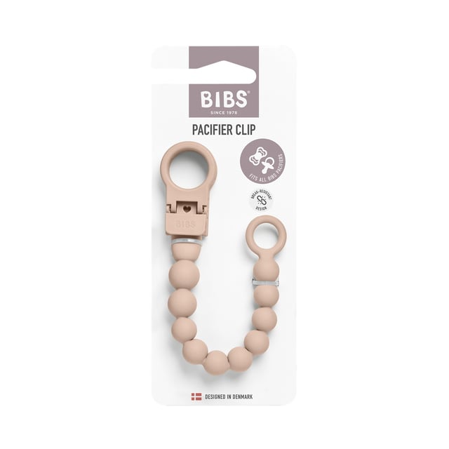 BIBS Pacifier Clip Loop Blush Onesize