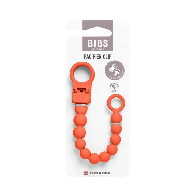 BIBS Pacifier Clip Beaded Tango Onesize