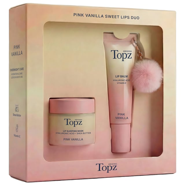 TOPZ Daily Lipbalm Key Chain & Lipmask Gift Set