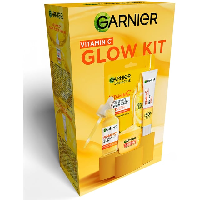 Garnier Vitamin C Glow Kit Brightening Skincare Gift Box