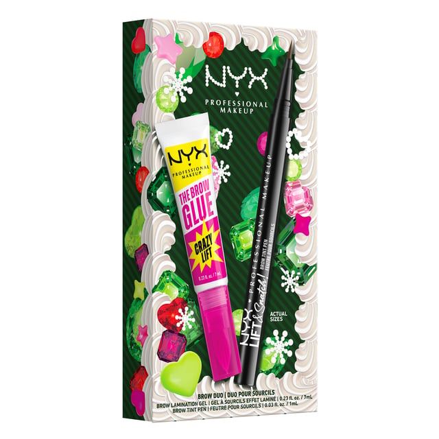 NYX Professional Makeup Brow Tint Pen Ash Brown och The Brow Glue Crazy Lift