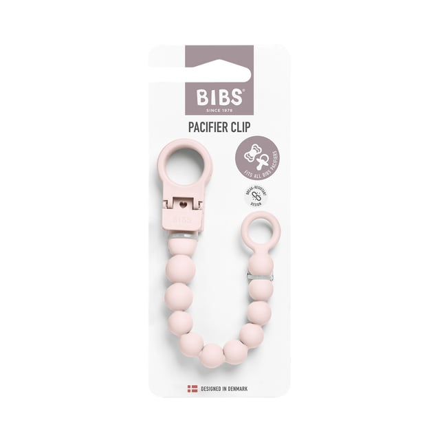 BIBS Pacifier Clip Beaded Petal