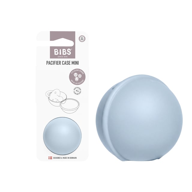 BIBS Pacifier Case Mini Baby Blue
