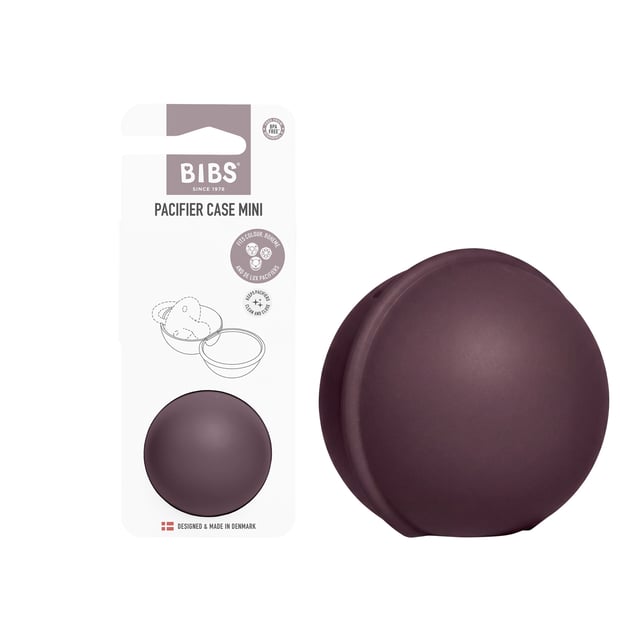 BIBS Pacifier Case Mini Plum