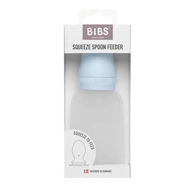 BIBS Spoon Feeder Squeeze Baby Blue