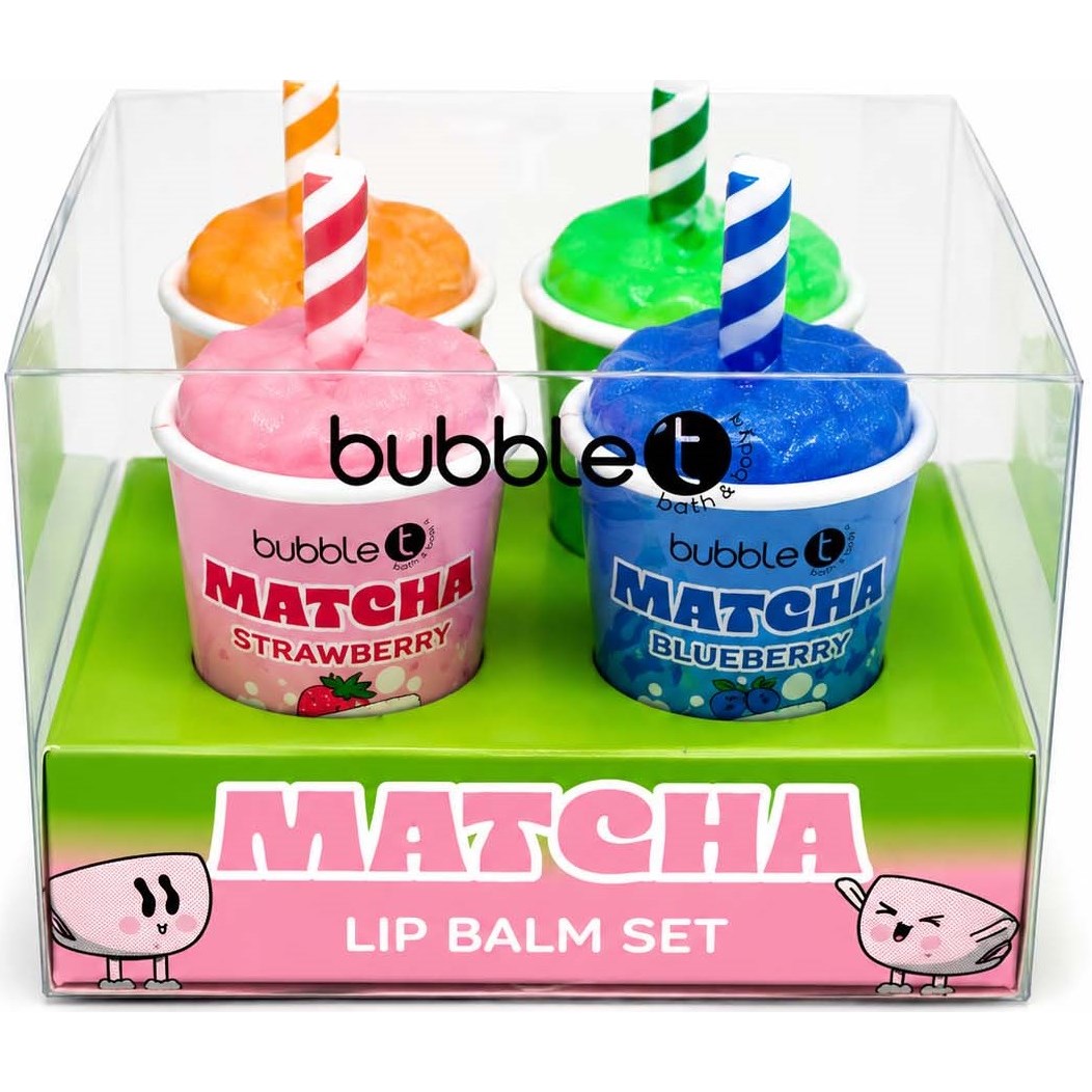 BubbleT Matcha Lip Balm Set