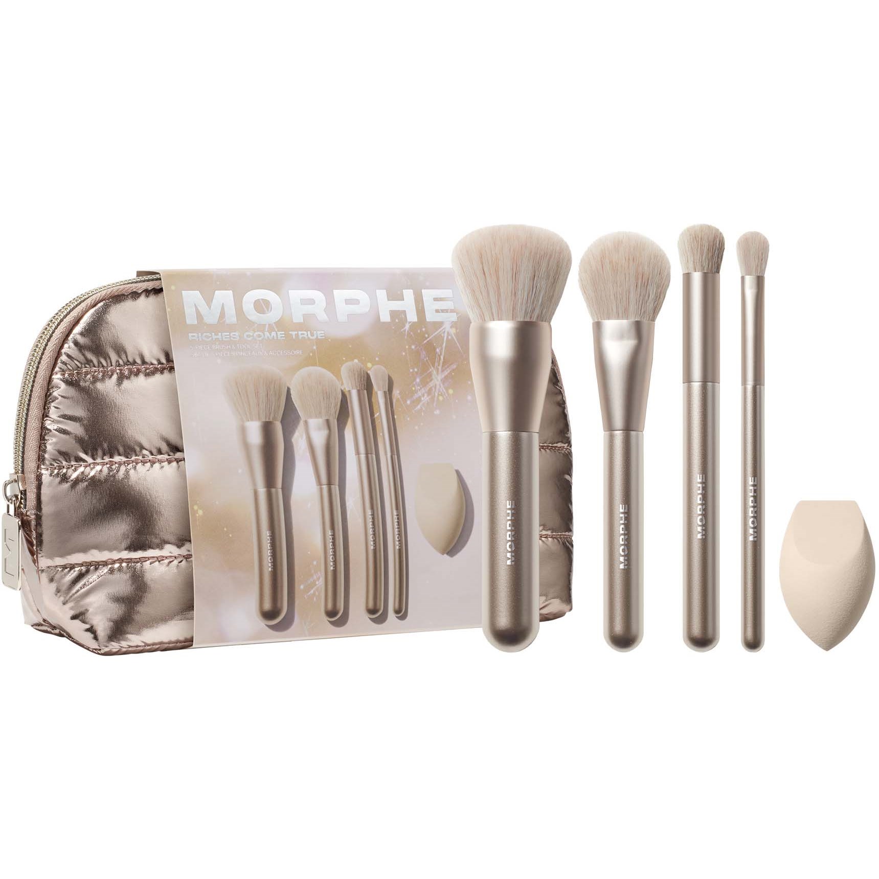 Morphe Holiday 2026 Riches Come True 5-Piece Brush & Tool Set