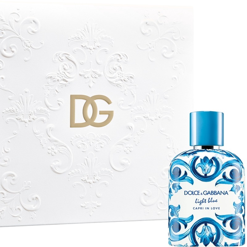 Giftset Dolce & Gabbana Light Blue Capri in Love Pour Homme Edt 100ml + Light Blue Pour Homme 10ml