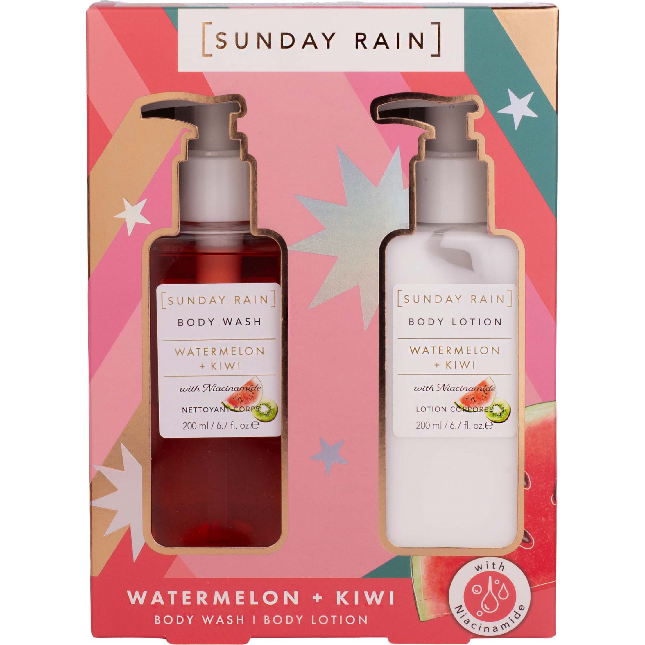 Sunday Rain Watermelon + Kiwi Body Wash & Lotion Duo