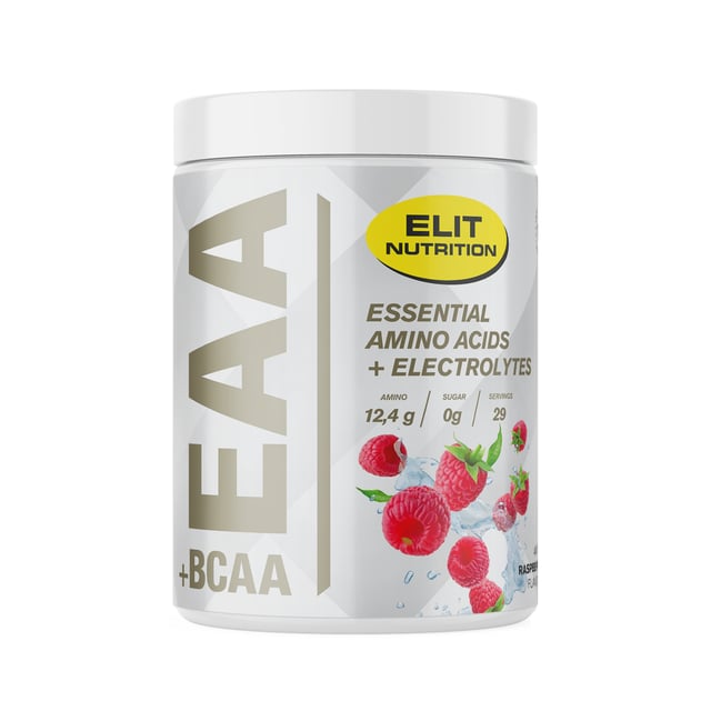 Elit Nutrition EAA + BCAA med Elektrolyter Raspberry 400 g