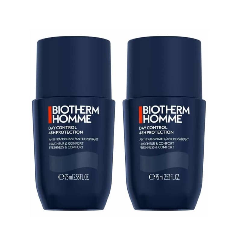 2-pack Biotherm Homme Day Control Roll On Deodorant 75ml