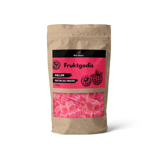 Nuts Fabriken Fruktgodis Hallon 100 g
