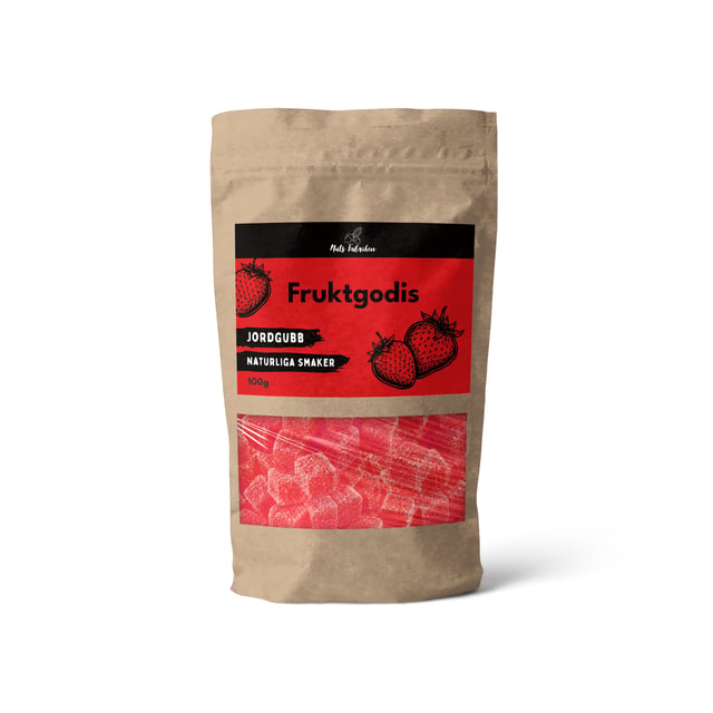 Nuts Fabriken Fruktgodis Jordgubb 100 g