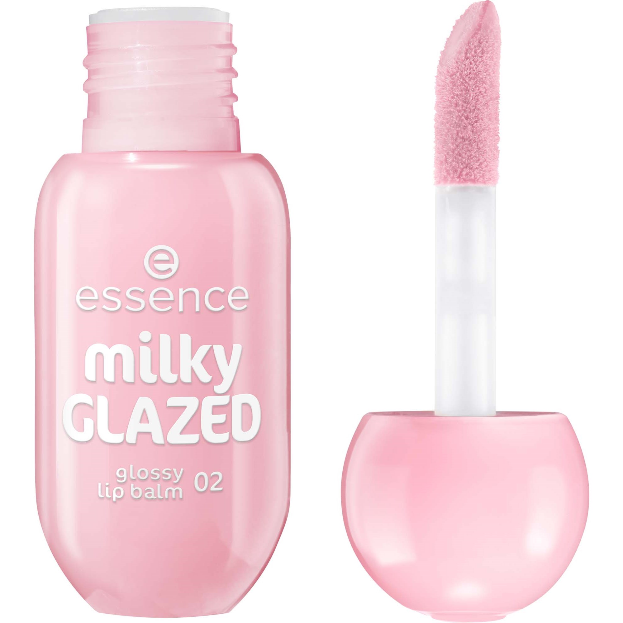 essence Milky Glazed Glossy Lip Balm 02 Strawberry Whip