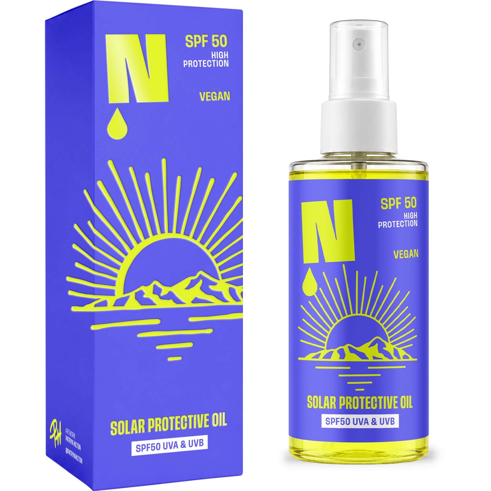 NEBA Protective Solar Oil SPF50 UVA & UVB