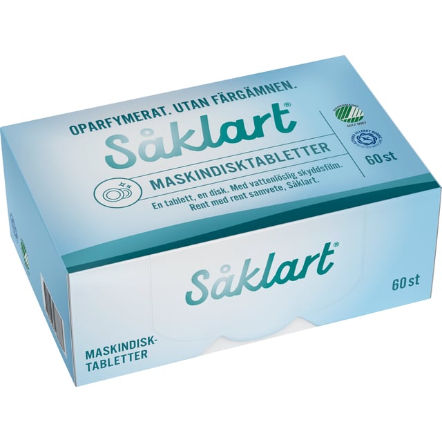 Såklart Maskindisktabletter 60 st