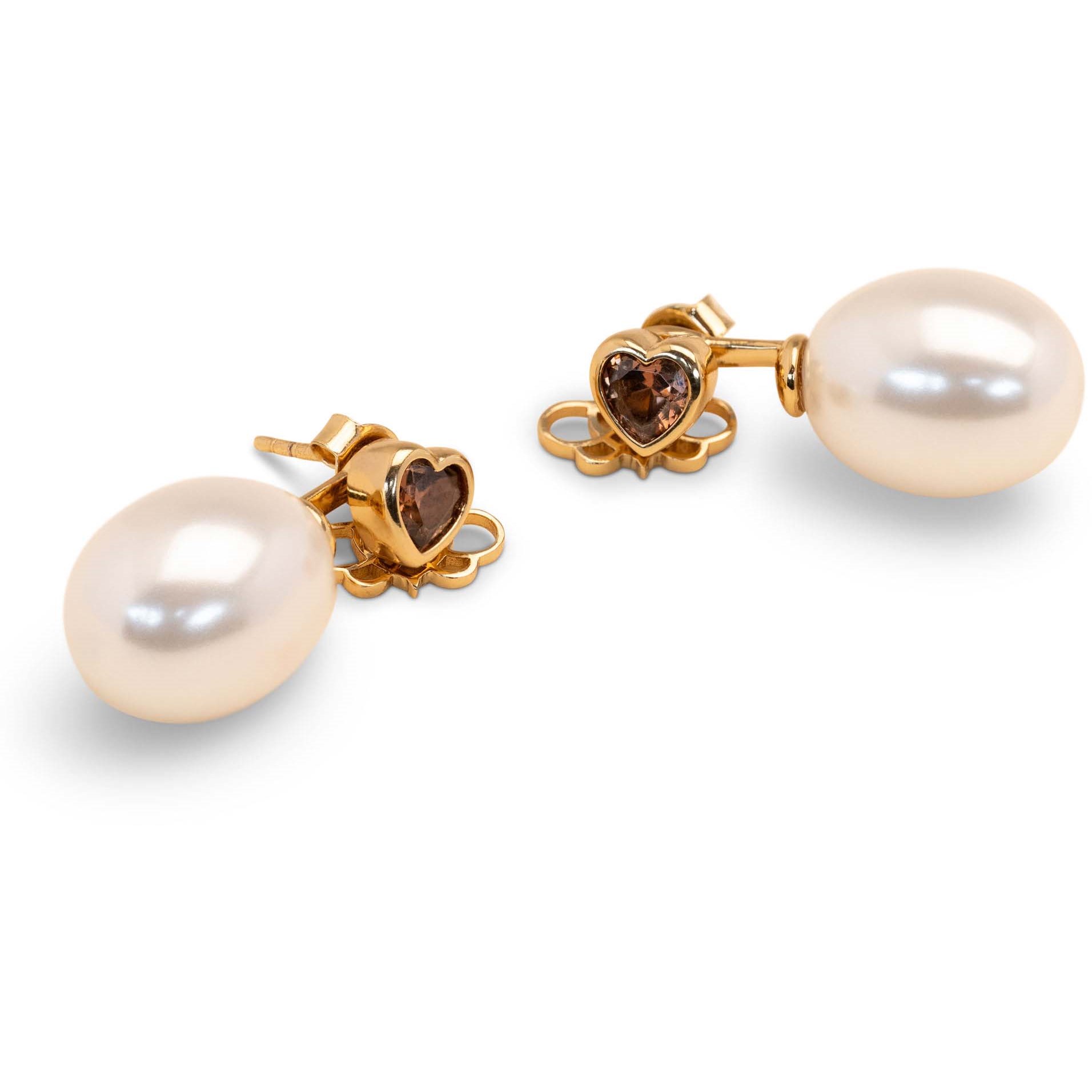 Lily and Rose Odette earrings - Chocolate pearl