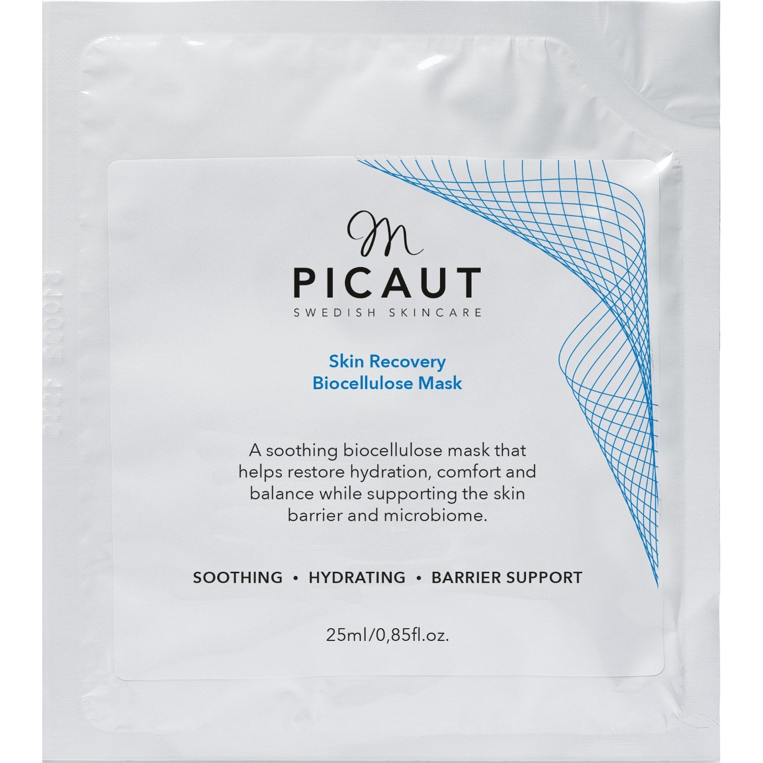 M Picaut Swedish Skincare Skin Recovery Biocellulose Mask 25 ml