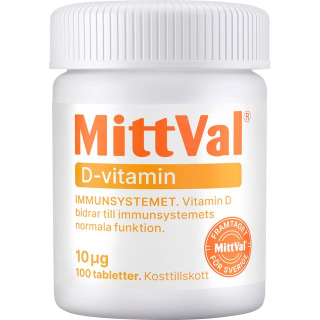 MittVal D-vitamin 100 st