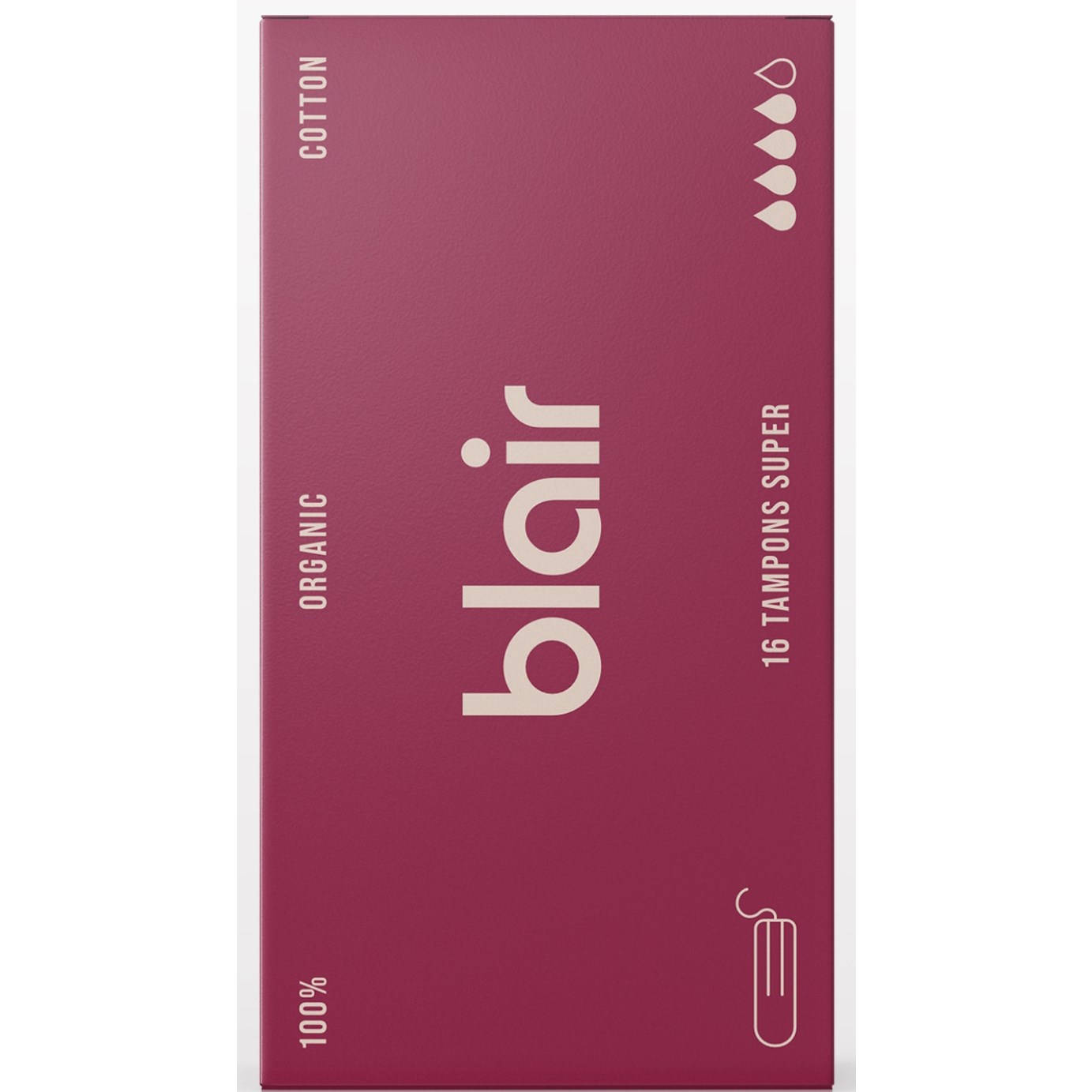 Blair Organic Cotton Tampons Super 16 st
