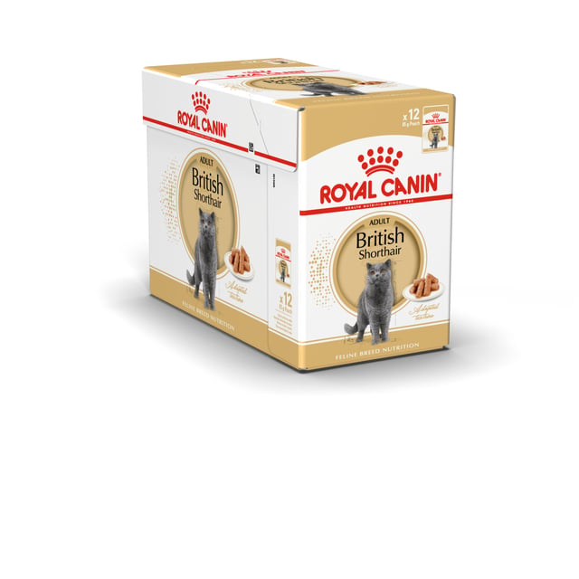 Royal Canin British Shorthair Adult Gravy våtfoder för katt 12 x 85 g