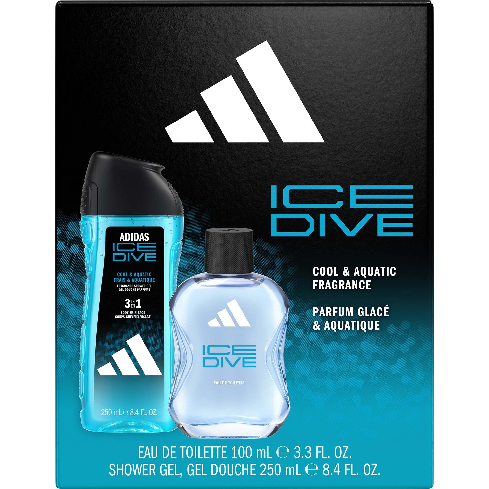 Adidas Gift Set Ice Dive Eau De Toilette 100 ml + Shower Gel 250 ml 0 st