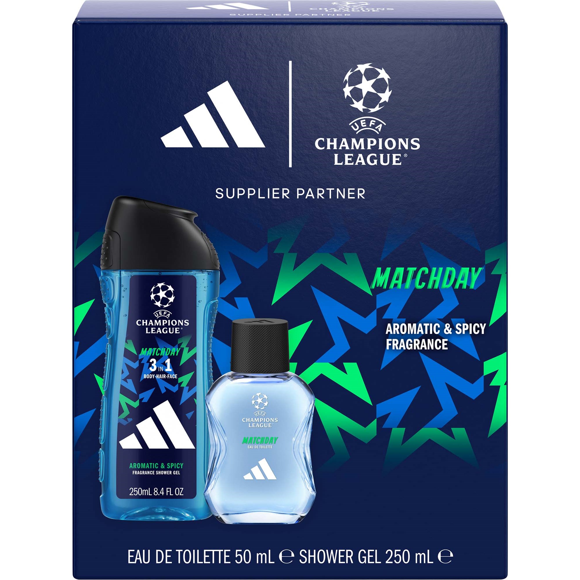 Adidas Gift Set UEFA Match Day Eau De Parfum 50 ml + Shower Gel 250 ml 0 st