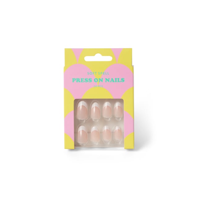Soft Spell PRESS ON NAILS - CLASSIC FRENCH 24 st