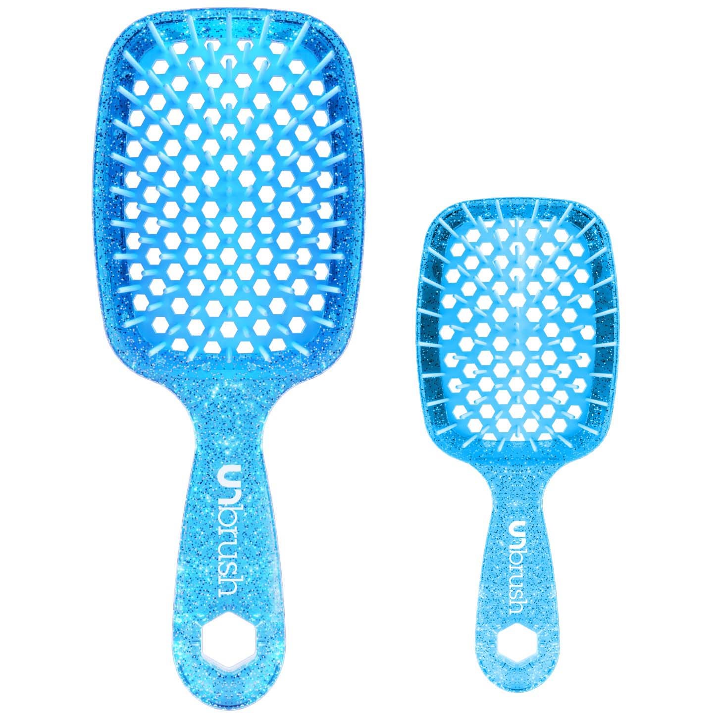 Unbrush Glitter Duo Set Sapphire Blue