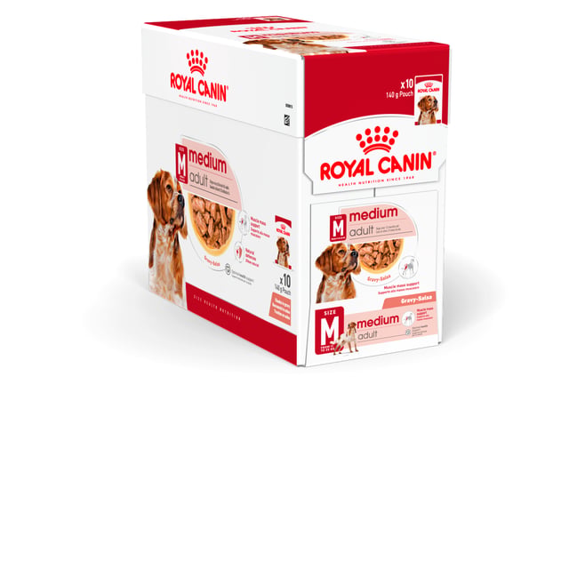 Royal  Canin Medium Adult Gravy våtfoder för hund 10 x 140 g