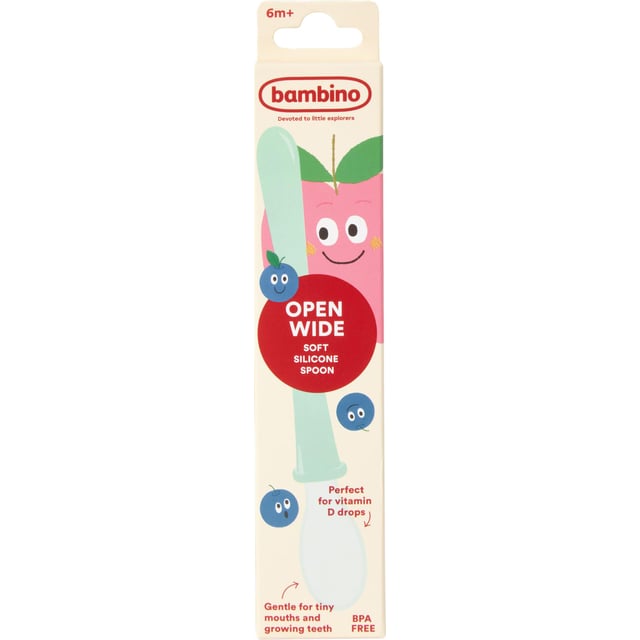 Bambino Open Wide Soft Silicone Spoon 1 st